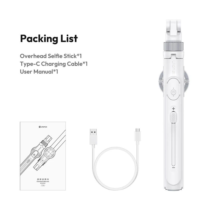Ulanzi TT88 Overhead Selfie-Stick - Weiß