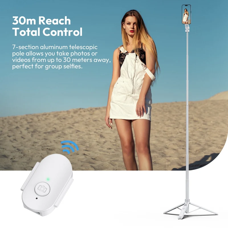 Ulanzi TT88 Overhead Selfie-Stick - Weiß
