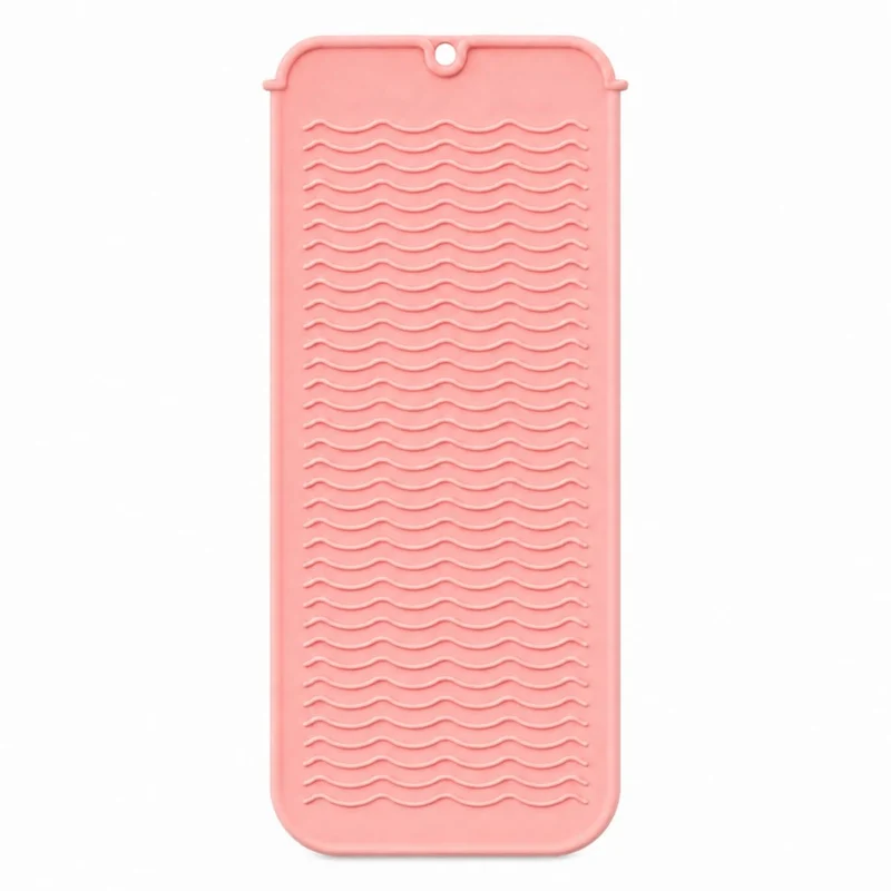 Cordless Hair Straightener Mat, Heat Resistant Mat for Hair Tools, Pink
