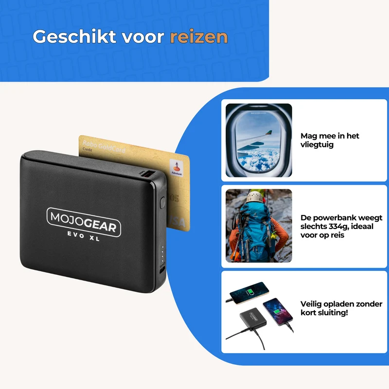 MOJOGEAR EVO XL 20.000 mAh Powerbank 22,5 W