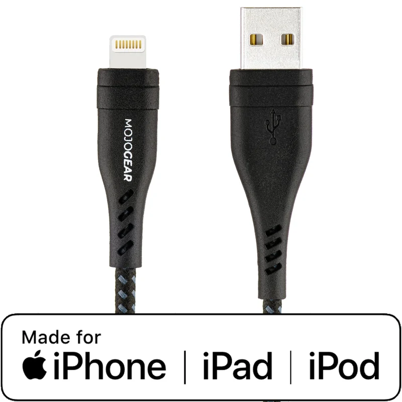 5x MOJOGEAR Apple Lightning auf USB-Kabel Extra Stark [VORTEILSPACK]