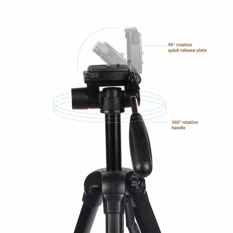 MOJOGEAR 177 cm 2-in-1-Kamera- und Telefonstativ: Dreibeinstativ und Einbeinstativ