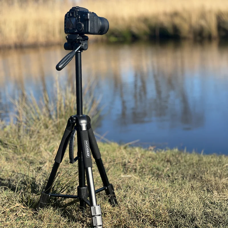 MOJOGEAR 177 cm 2-in-1-Kamera- und Telefonstativ: Dreibeinstativ und Einbeinstativ