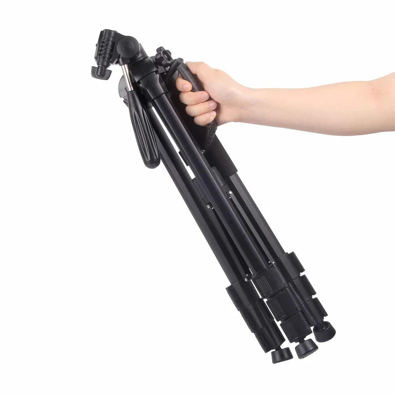 MOJOGEAR 177 cm 2-in-1-Kamera- und Telefonstativ: Dreibeinstativ und Einbeinstativ