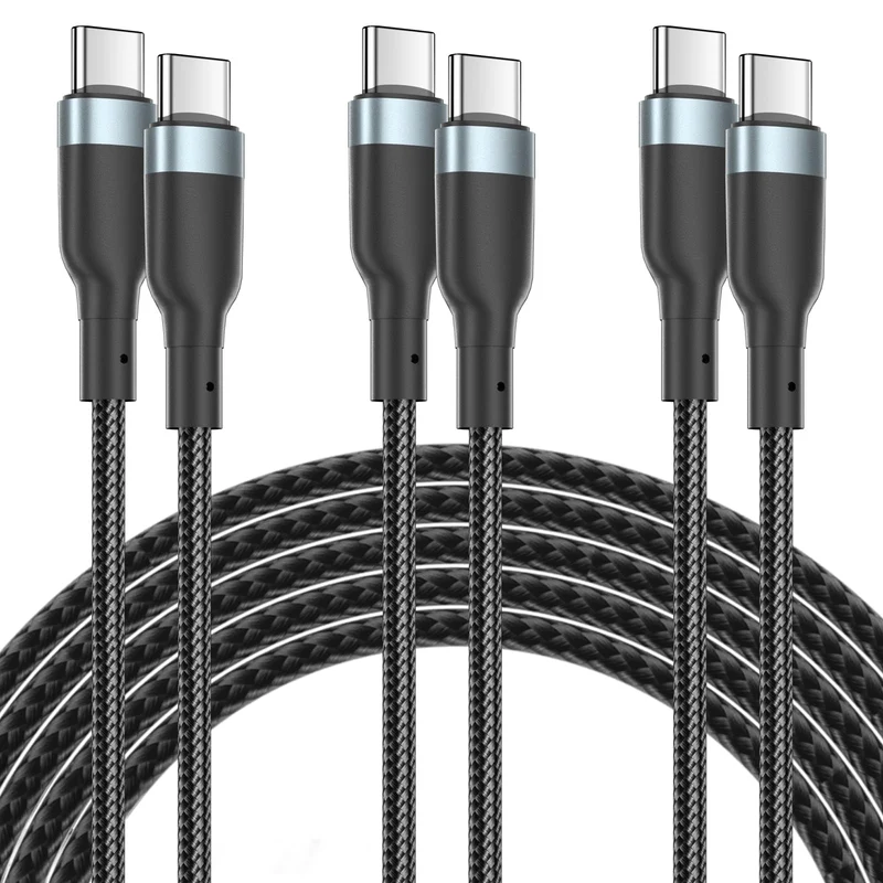 suohong USB C Cable Fast Charging for iPhone 17 Air, 60W USBC to USBC Cable Long Braided Type C Cord 6.6FT for iPhone Air/iPhone