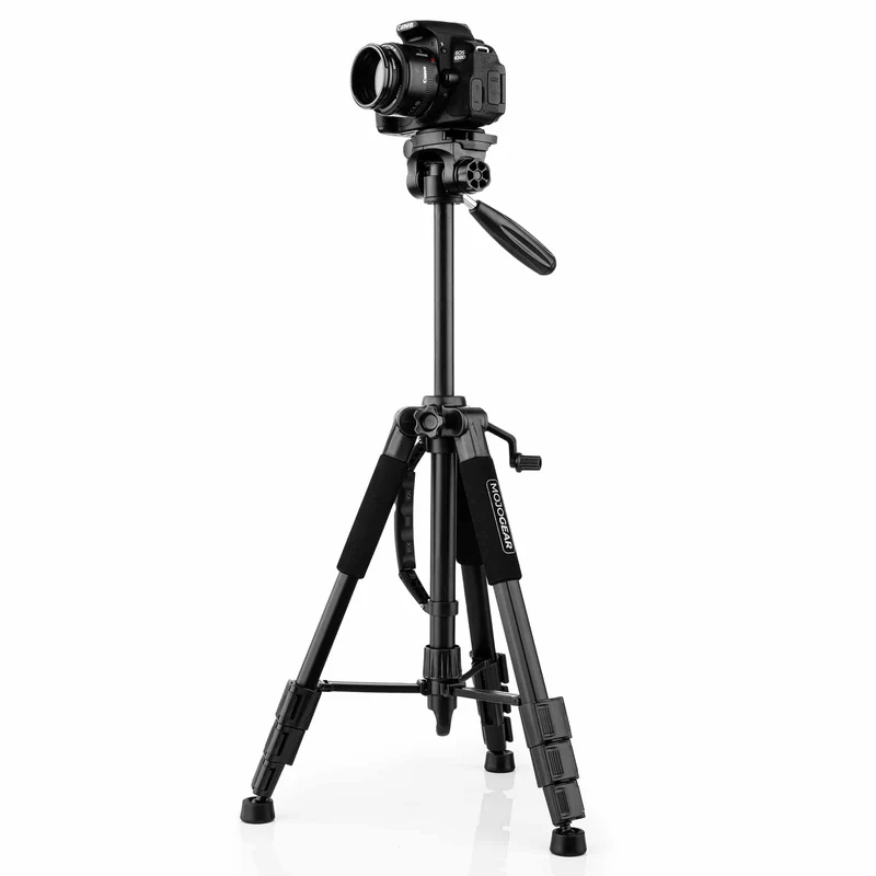 MOJOGEAR 140 cm Kamera- und Telefonstativ mit Premium-Telefonhalterung