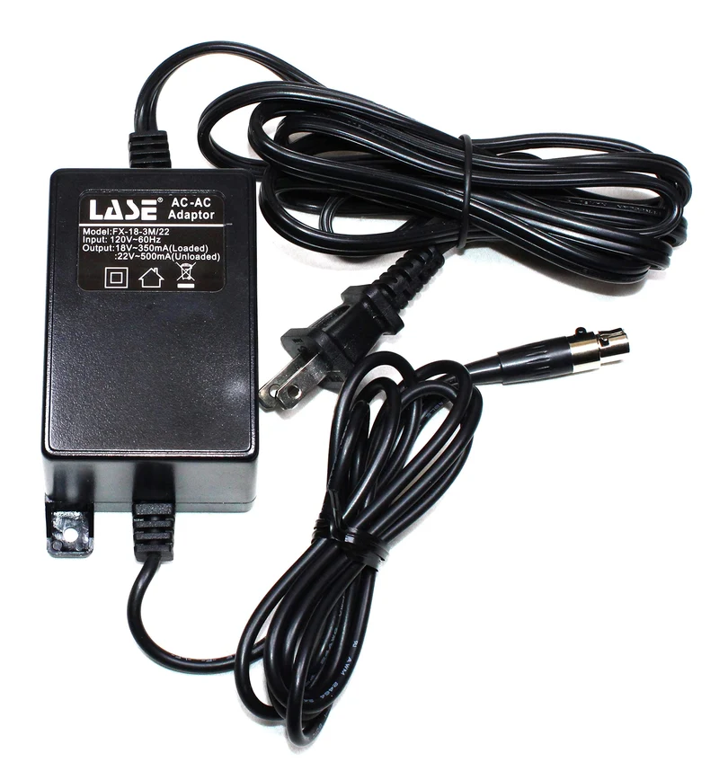 LASE Replacement Power Supply for Harbinger L502, L802, L1202, L1402 Mixer Mini 3 Pin