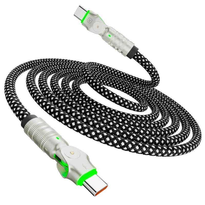 USB C to USB C Cable 10ft, 240W Braided 180Rotating Type C Charger Fast Charging USBC to USBC Cable for iPhone 17 16 15 Pro Max