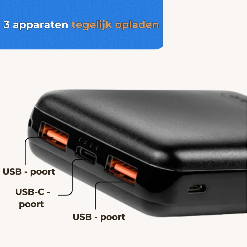 MOJOGEAR MINI EXTRA SCHNELLE 10.000 mAh Powerbank
