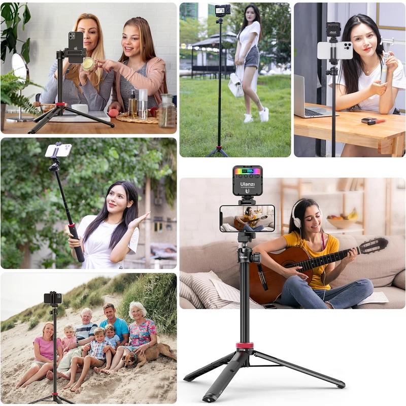 Ulanzi MT-44 Selfie-Stick-Stativ für Telefon und Kamera - 146 cm