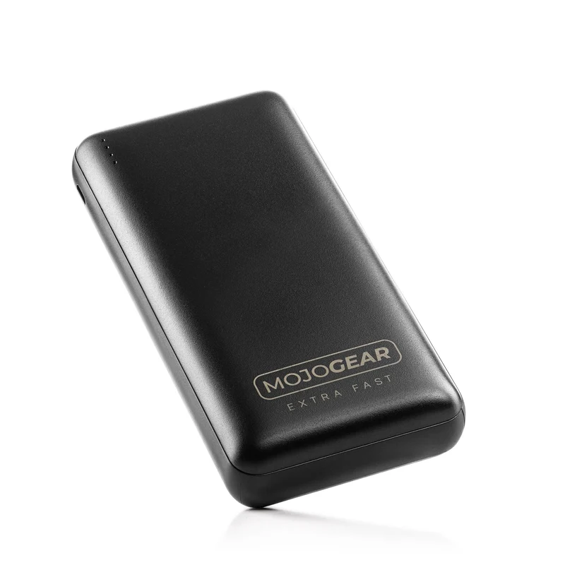 MOJOGEAR MINI XL Schnellladeset für iPhone & iPad: 20.000 mAh XL Powerbank + Lightning-auf-USB-C-Kabel