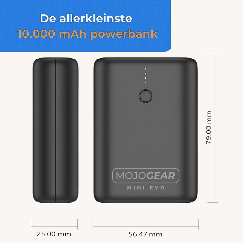 MOJOGEAR MINI EVO 10.000 mAh Powerbank 22,5 W
