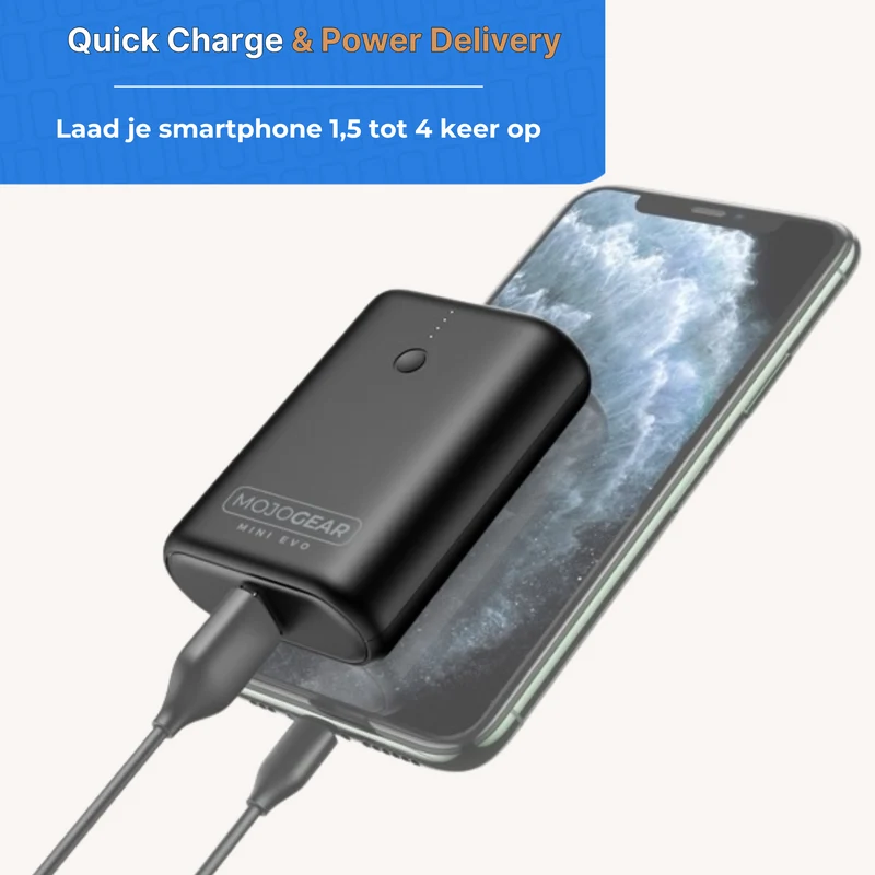 MOJOGEAR MINI EVO 10.000 mAh Powerbank 22,5 W