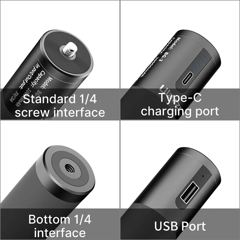 Ulanzi BG-3 Powerbank Griff 10.000 mAh (mit Stativ)