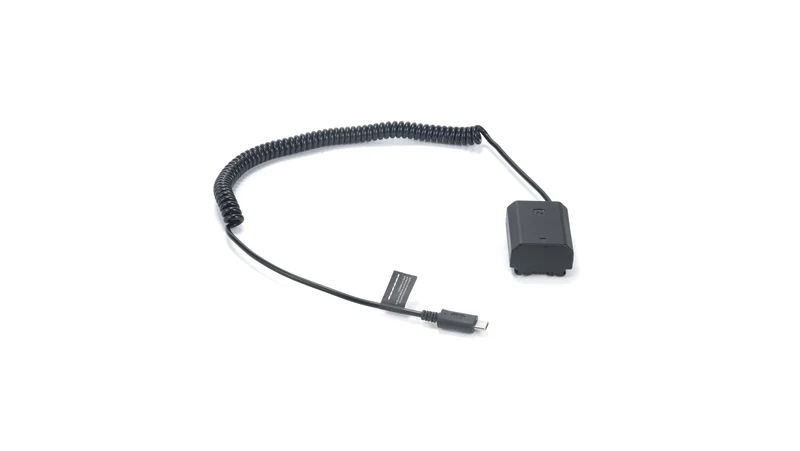 Tilta NPFZ100 Dummy Battery to USBC PD Power Cable | Regulated Voltage Output for Continuous Power to NPFZ100 Based Camera Bo