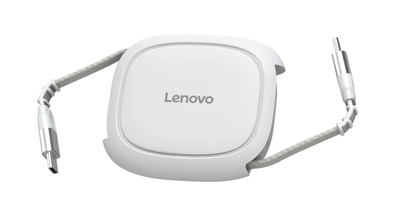 Lenovo 240W USBC Retractable Cable, PD Fast Charging USBC to USBC, Smart Retractable Design, 1.2m (3.94 Ft), 480Mbps Data Tra