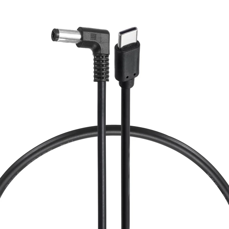 MECCANIXITY USB C to DC Power Cable 20V 3A 60W 5.5x2.1mm 1.3ft USB C to DC Barrel PD Trigger Plug TypeC Power Cord Fast Chargin