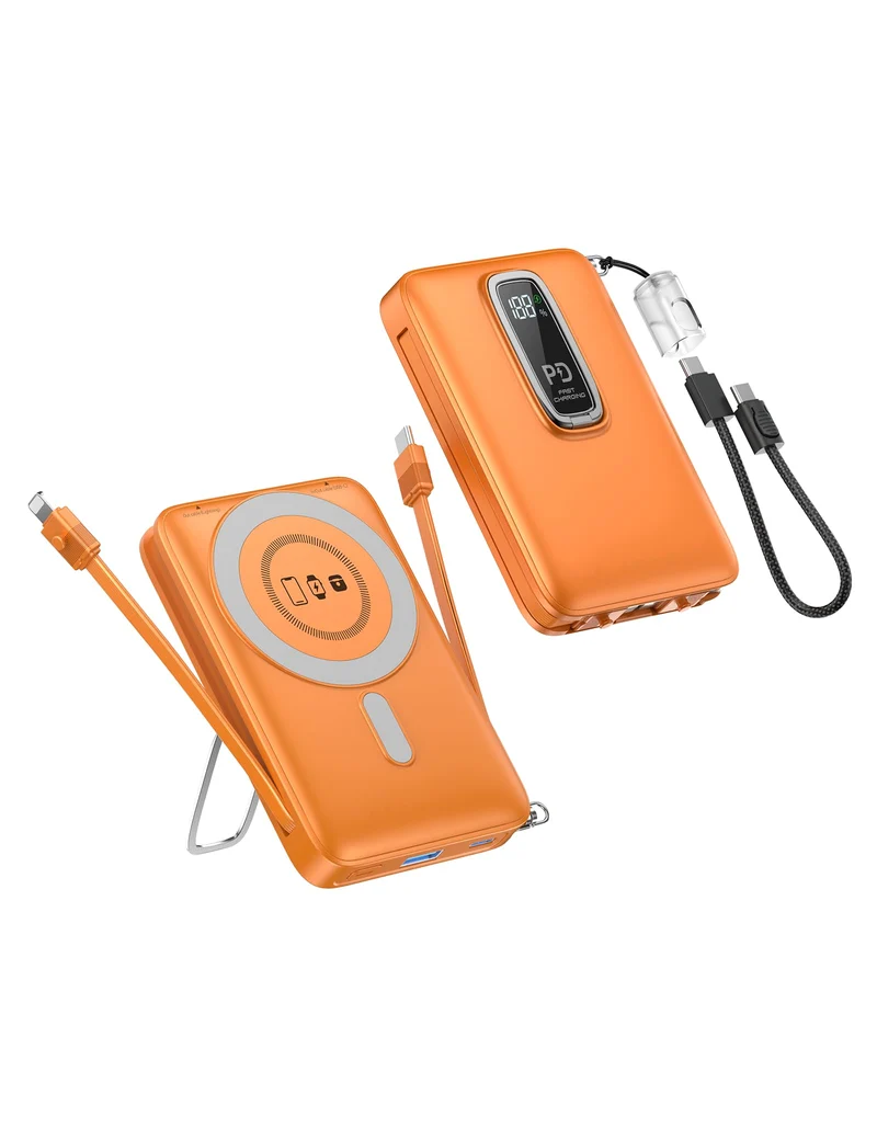Magnetic Portable Charger 10000mAh USBC 20W Magnetic Power Bank for iphone