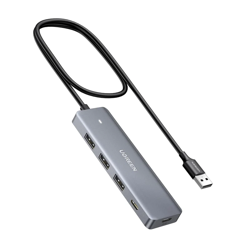 UGREEN USB Hub 4 Ports, USBC & 3xUSBA Multiport Adapter, Powered 3.0 Hub