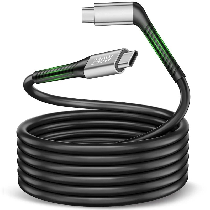 AIAUXAI AR Glasses Cable 10FT USB C Data Transfer Cable,USB 3.2 Gen2,4K60Hz