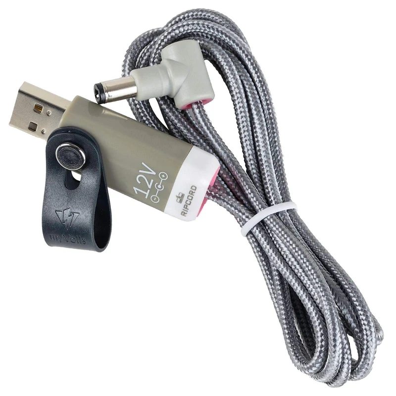 myVolts Ripcord USB to 12V DC Power Cable Compatible with Elektron Octatrack MKII Sampler