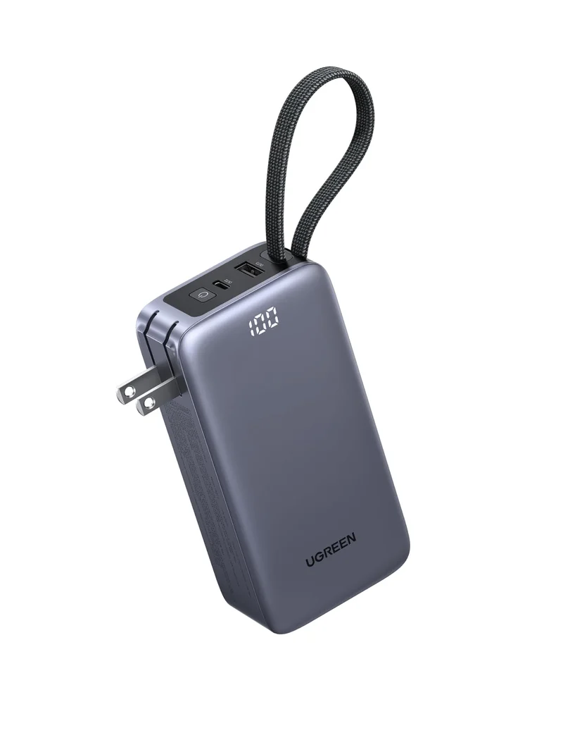 UGREEN 3in1 10000mAh 45W Power Bank with Foldable 65W Wall Charger