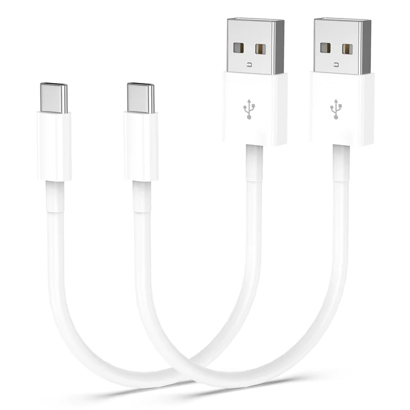 6inch Short USB A to USB C Cable, 2Pack USBC Carplay Cable for iPhone 17 16