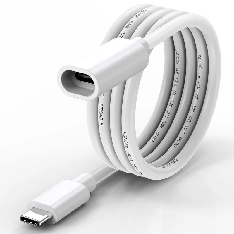 URELEGAN USB C Extension Cable 6.6FT for Power Charging