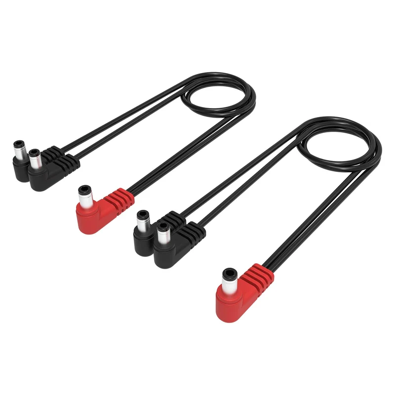 YXQZH Guitar Pedal Power Cable 2Way Stereo Split, 2Pack