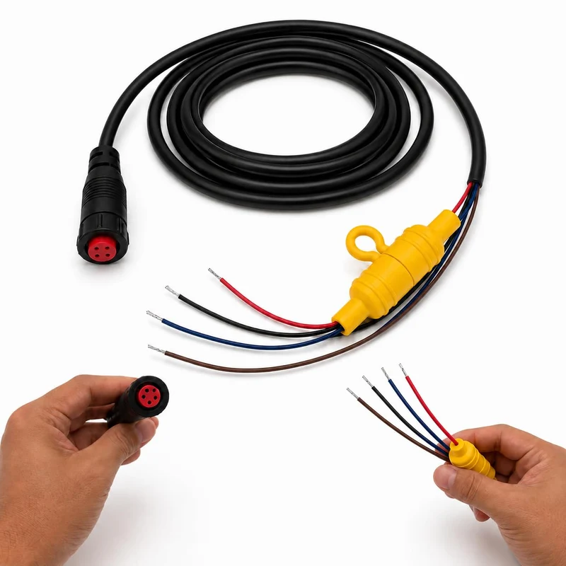 ninghespond 0101293800 Power/Data Cable Replacement Compatible with Garmin ECHOMAP Ultra 102sv 106sv 122sv 126sv, Ultra 2 10