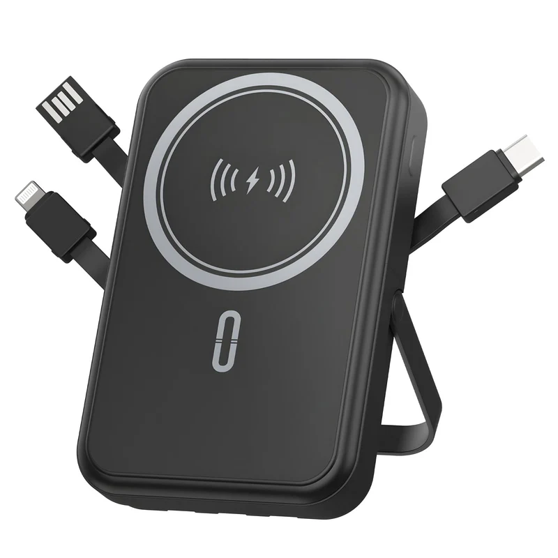 Power Bank 10000mAh Compatible with MagSafe, Magnetic Portable Charger with Digital Display, 15W Wireless Fast Charging, Builti