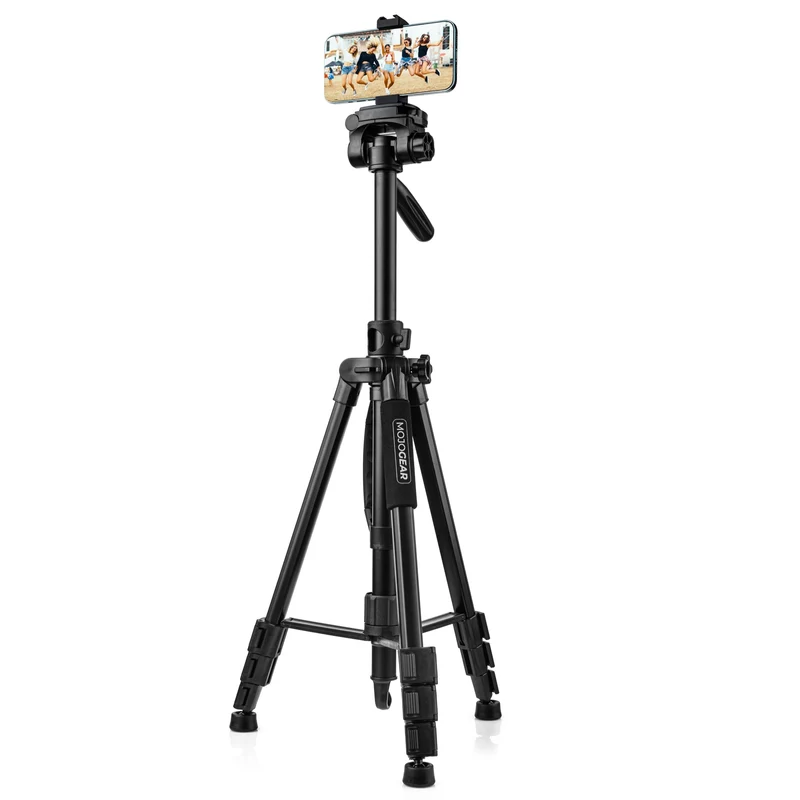 MOJOGEAR 167 cm 3-in-1-Stativ: Stativ, Einbeinstativ und horizontaler Arm