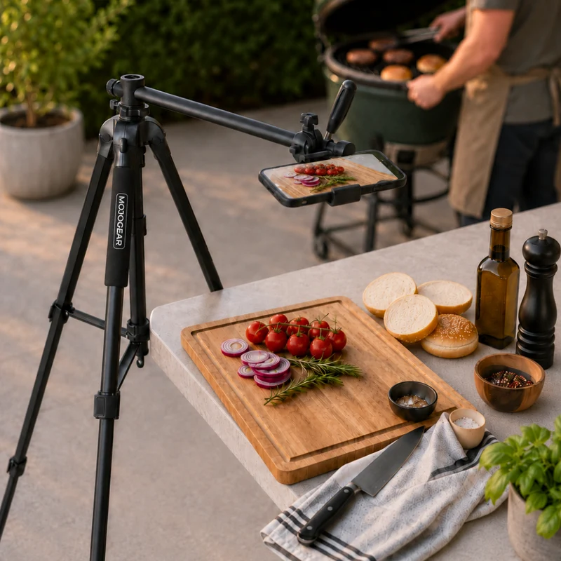 MOJOGEAR 167 cm 3-in-1-Stativ: Stativ, Einbeinstativ und horizontaler Arm