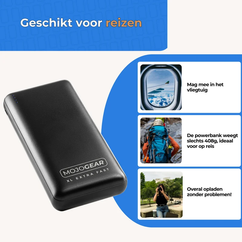 MOJOGEAR MINI XL 20.000 mAh EXTRA SCHNELLE Powerbank