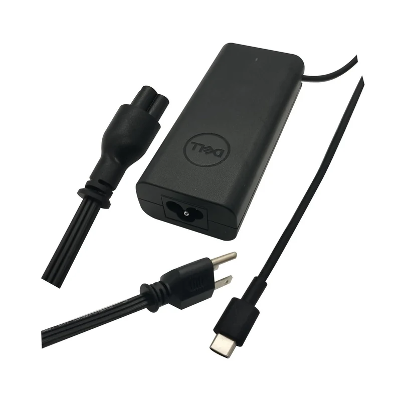 Dell 65W USBC Laptop Charger,Latitude 3430 3440 3450 Power AC Adapter with Power Cord Cable, Black, HKA65NM200