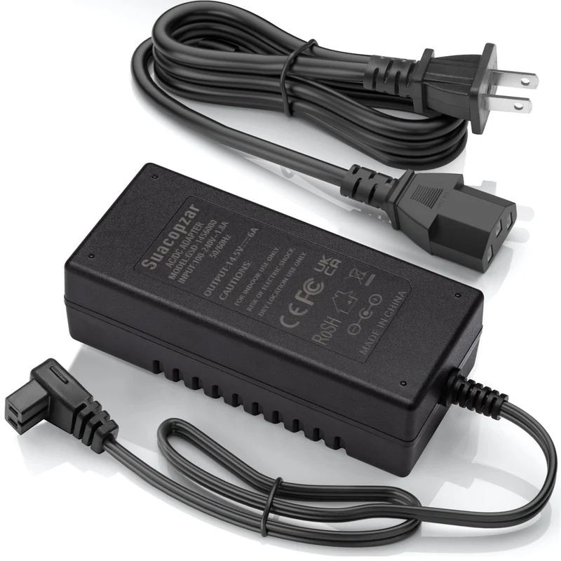 AC Adapter for 12V Refrigerator Freezer Fridge, DC14.5V AC 100240V