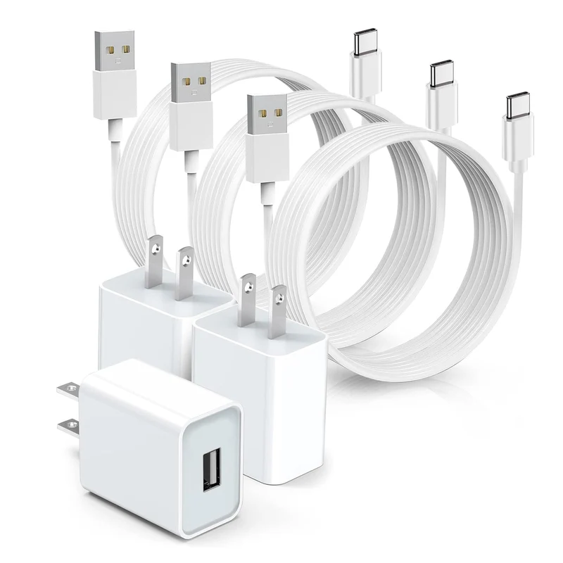 3 Pack 10FT USB C Camera Charger for Arlo Essential Camera 2nd/3rd Gen, Essential XL 2nd/3rd Gen, Essential Pan Tilt, Pro 6/XL 6