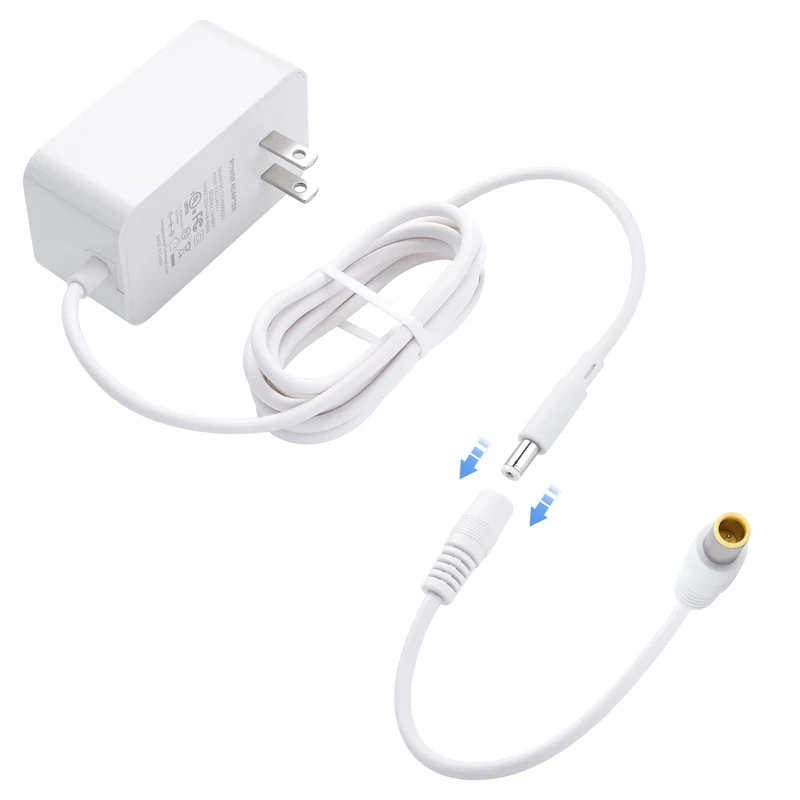 for Snoo Replacement Cord, 12V 4A Charger Adapter, Replacement Happiest Baby Bassinets Power Cord,Snoo Power Cable,White Plug (1