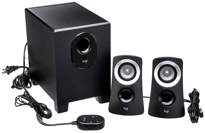 Logitech Z313 2.1 Channel Multimedia Speaker System with Volume Control Remote