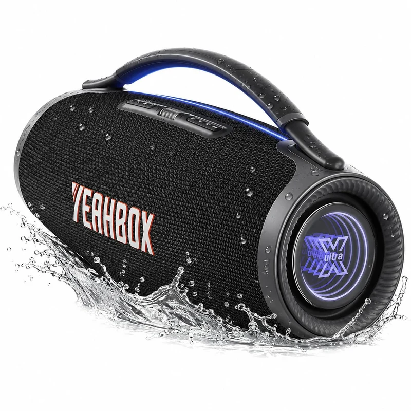YEAHBOX Ultra 320 Bluetooth Party Speaker, 320W, 500W Peak (Black)