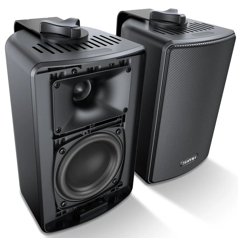 Saiyin Outdoor Indoor Speakers Wired, 4O Wall Speakers for Patio Garage