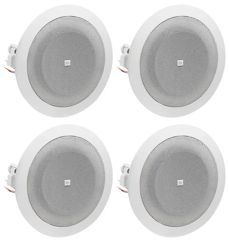 JBL 8124 FullRange InCeiling Loudspeaker with 70 Volt/100 Volt Taps (4 Pack)