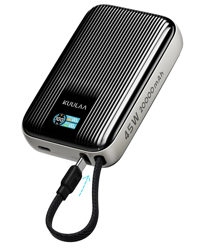 Kuulaa Portable Charger, Smaller 20000mAh 45W Fast Charging Power Bank