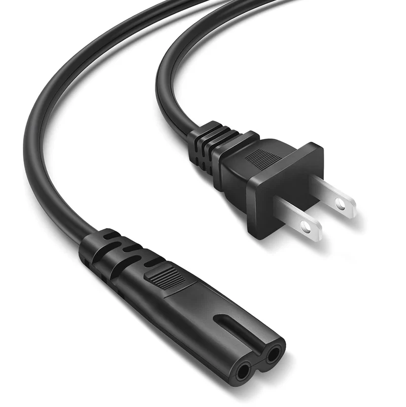 QKCOK 8FT 2 Prong Printer ac Power Cord Cable for Canon MP160 PIXMA MG/MP/MX/IP Series Printers and HP OfficeJet Pro/Envy/DeskJe