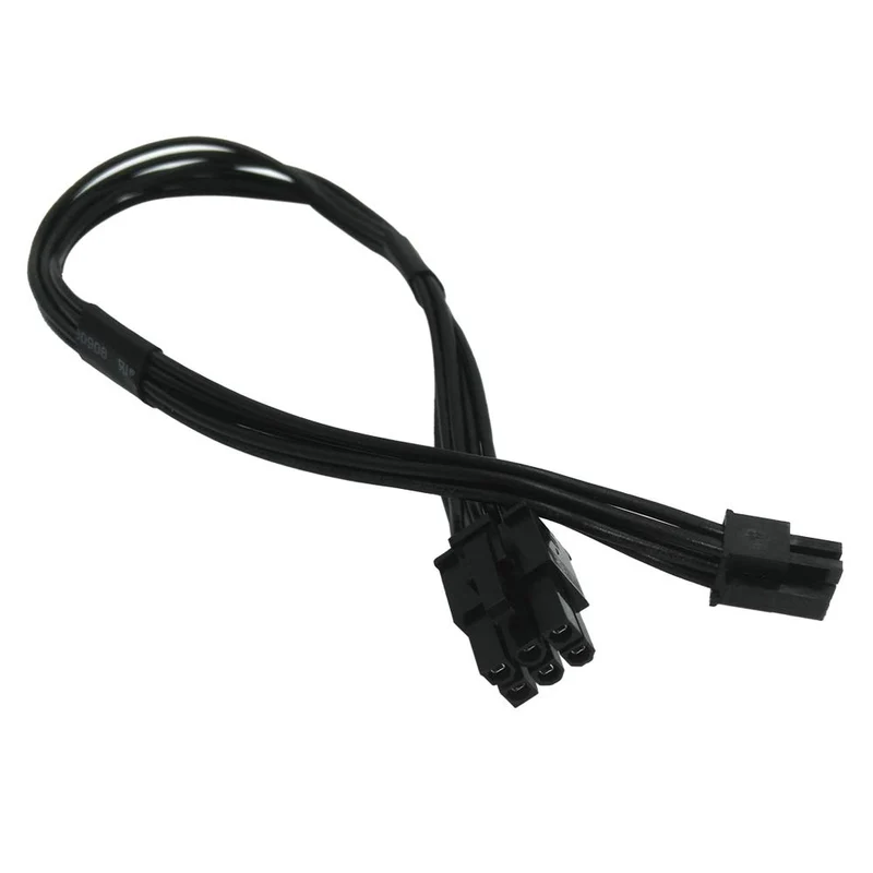 COMeap Mini 6 Pin to 6 Pin PCI Express Video Card Power Adapter Cable for Mac Pro G5 14inch(35cm)(Pack of 2)