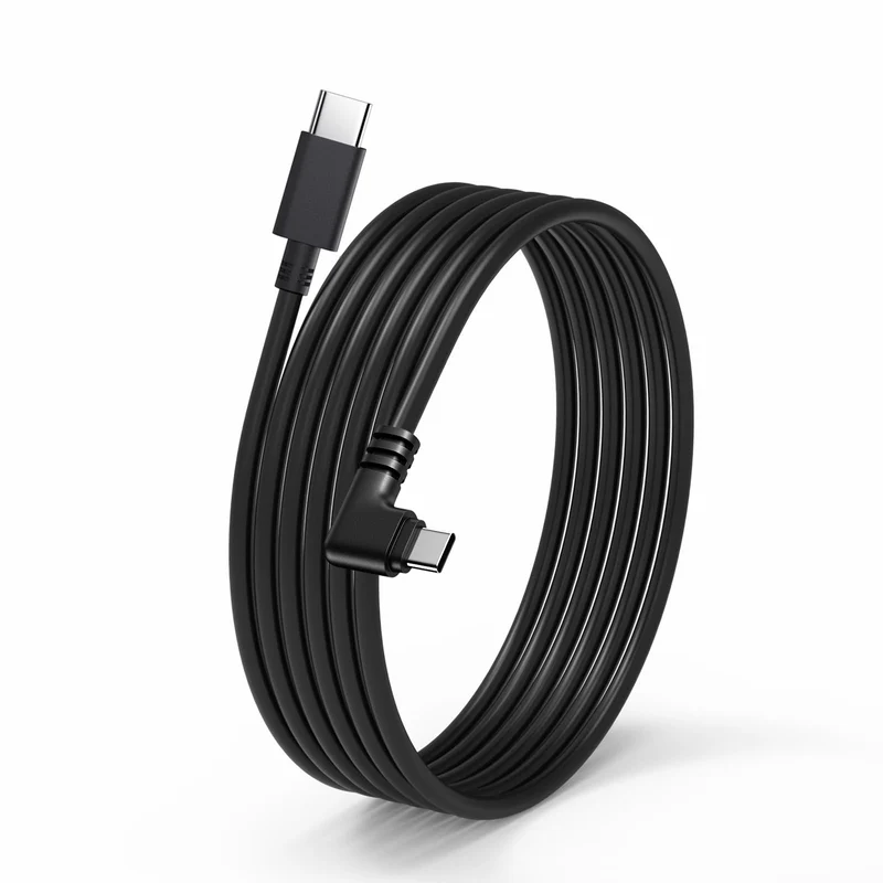 USB C to C Dash Cam Power Cord for Dashcam Rear View Mirror Cam, 90Degree