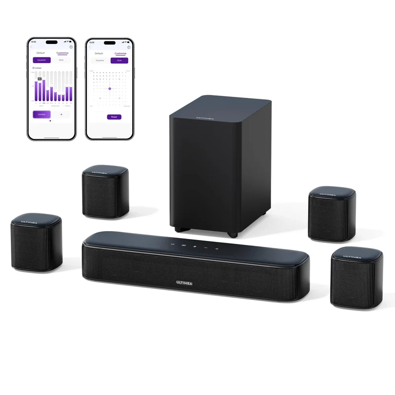 ULTIMEA 7.1ch Sound Bar w/Subwoofer, Virtual Surround System for Smart TV