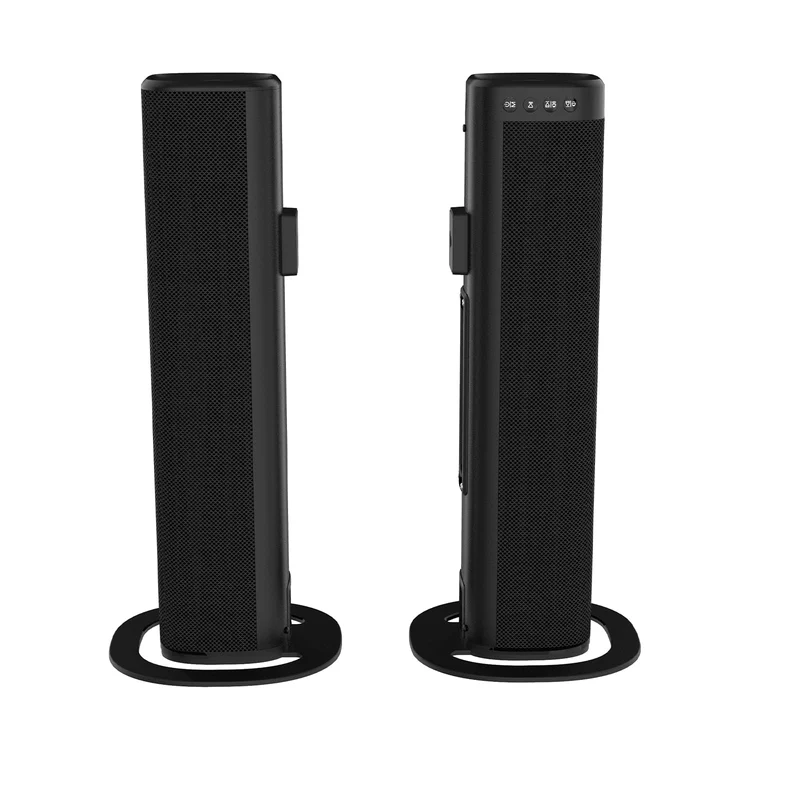 TOVZAIX Sound Bar for TV, 100W Bluetooth Speaker with ARC, 2in1 Detachable Design, 3 EQ Modes, Piano Black