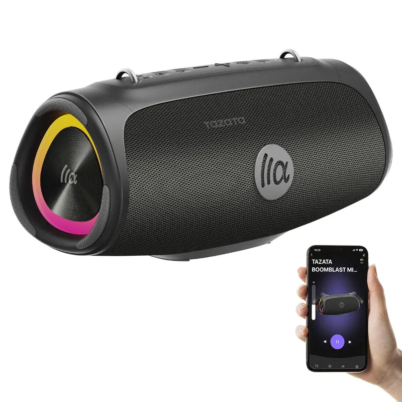 TAZATA Outdoor Bluetooth Speaker, 100W Portable Bluetooth Speaker with Bass