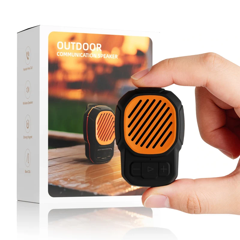 Wearable Bluetooth Speaker, Magnetic Clip on Mini Speaker, TWS Builtin Mic